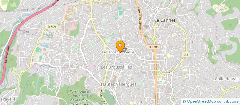 localisation de l'entreprise PER TE GHJUVENTU à LE CANNET