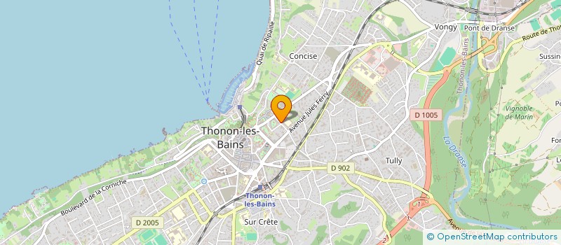 localisation de l'entreprise PERACINO MICHEL à THONON-LES-BAINS