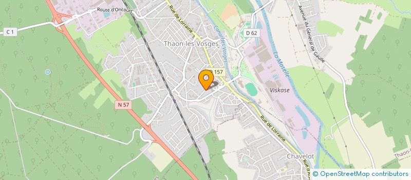 localisation de l'entreprise PERACOTTA  THAON-LES-VOSGES