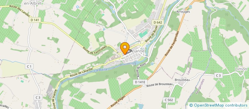 localisation de l'entreprise PERAIRE  VIANNE