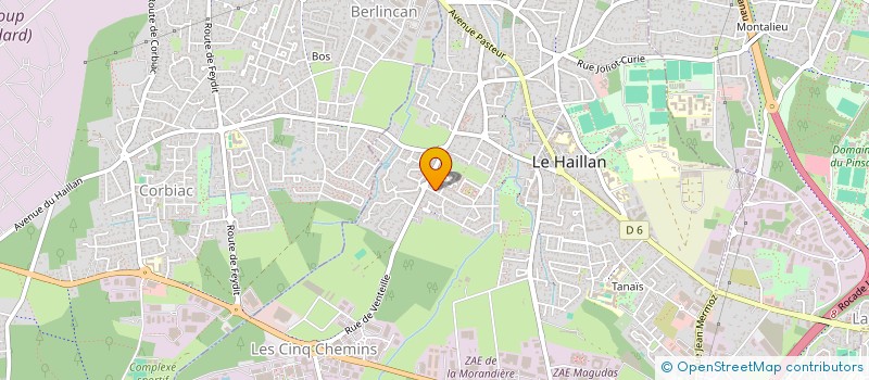 localisation de l'entreprise PERALES  LE HAILLAN