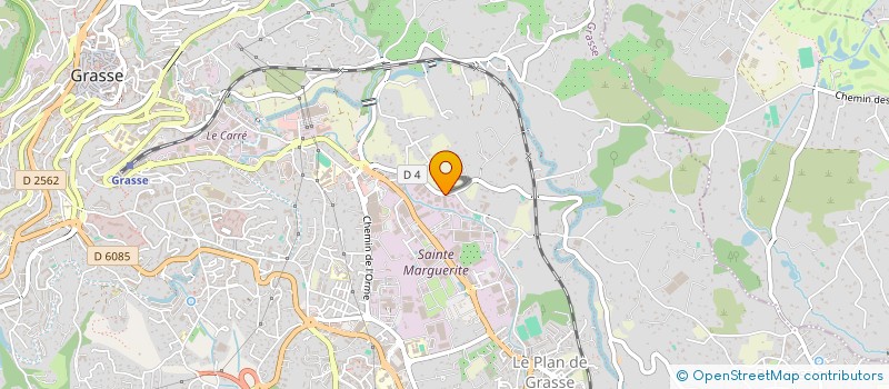 localisation de l'entreprise PERALINE SA à GRASSE