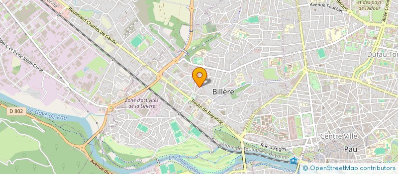 localisation de l'entreprise PERALTA  BILLERE