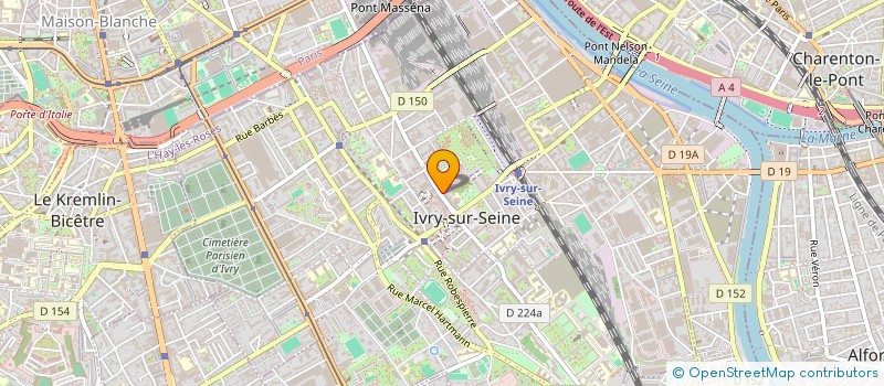 localisation de l'entreprise PERALTA DERBISE  IVRY-SUR-SEINE