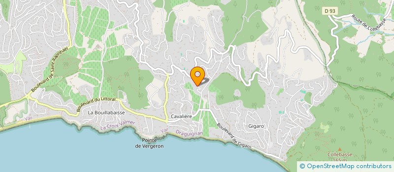 localisation de l'entreprise PERAM  LA CROIX-VALMER