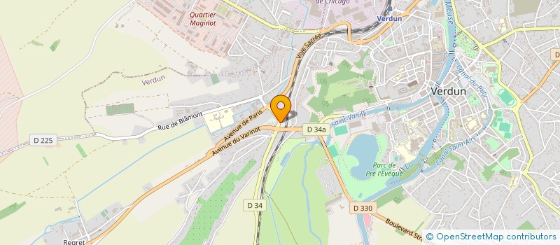 localisation de l'entreprise PERARD PROMOTION IMMOBILIERE à VERDUN