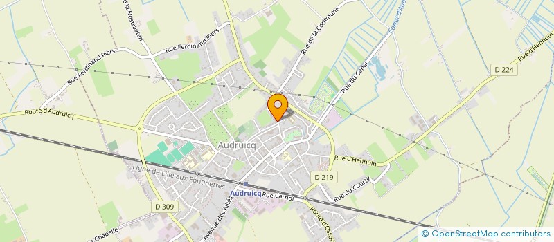 localisation de l'entreprise PERART  AUDRUICQ