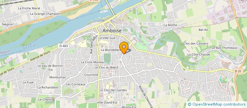 localisation de l'entreprise PERAUDEAU  AMBOISE