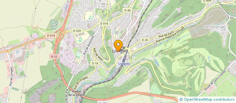 localisation de l'entreprise PERBAL à LONGWY