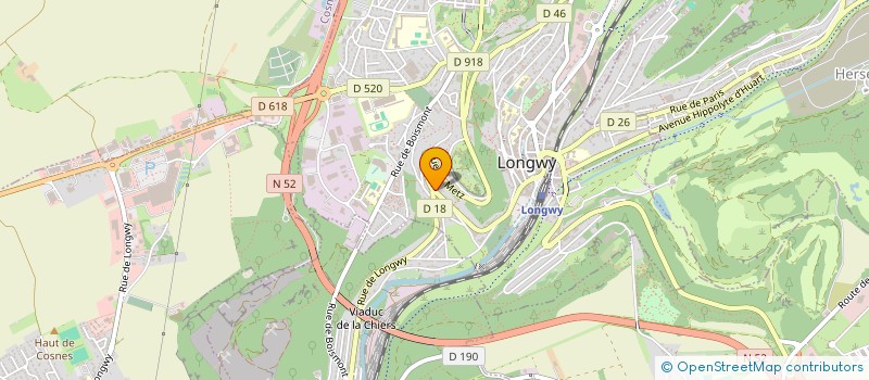 localisation de l'entreprise PERBAL ENTREPRISE à LONGWY