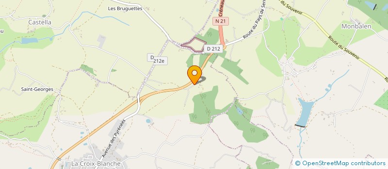 localisation de l'entreprise PERBAN  LA CROIX BLANCHE