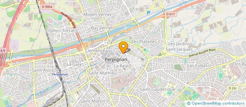 localisation de l'entreprise PERBORD  PERPIGNAN