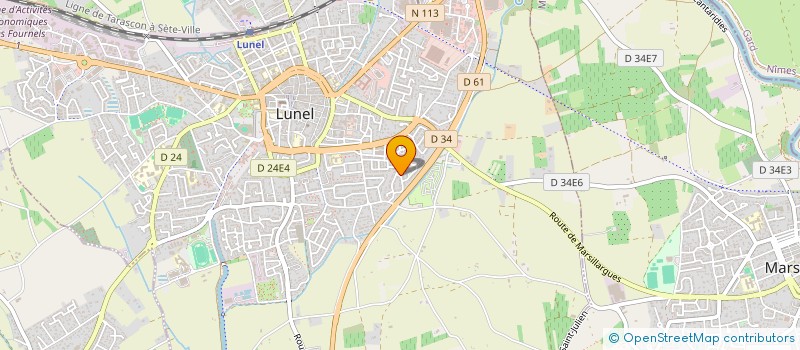 localisation de l'entreprise PERC'ALUNE à LUNEL
