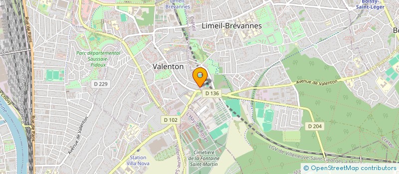 localisation de l'entreprise PERCA à LIMEIL-BREVANNES