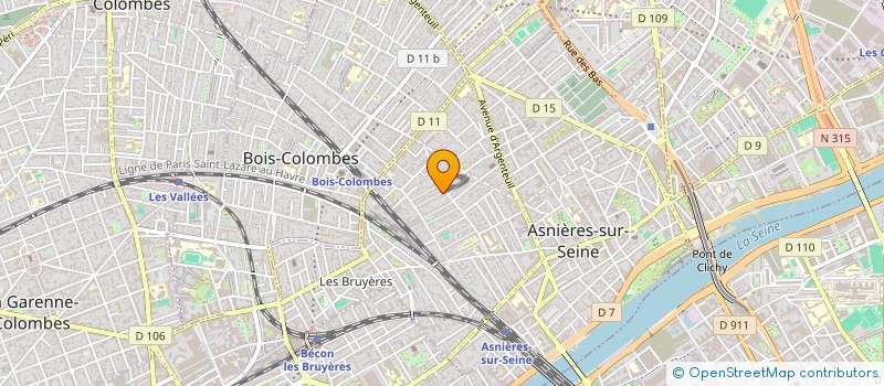 localisation de l'entreprise PERCAL  ASNIERES-SUR-SEINE
