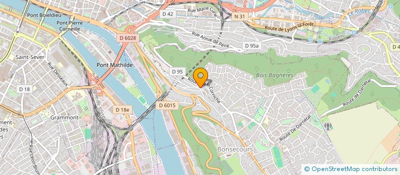 localisation de l'entreprise PERCAL  BONSECOURS