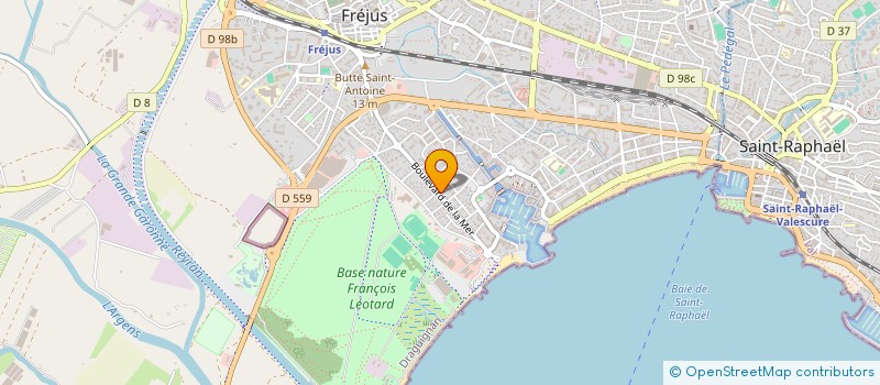 localisation de l'entreprise PERCAP  FREJUS
