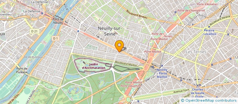 localisation de l'entreprise PERCASSI BATIMENT à NEUILLY-SUR-SEINE