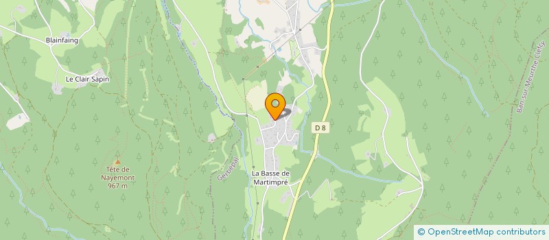 localisation de l'entreprise PERCE NEIGE  GERBEPAL