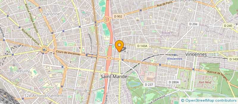 localisation de l'entreprise PERCE OPTIQUE à SAINT-MANDE