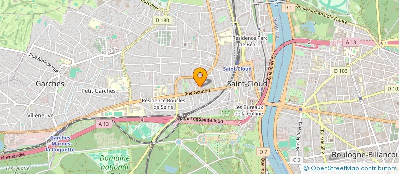 localisation de l'entreprise PERCEHAIE CAPITAL à SAINT-CLOUD