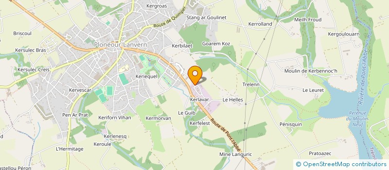 localisation de l'entreprise PERCELAY à PLONEOUR LANVERN