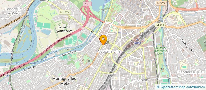 localisation de l'entreprise PERCENEIGE  METZ