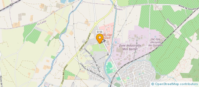 localisation de l'entreprise PERCEPSON  VAUVERT