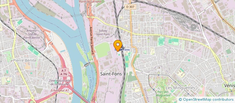 localisation de l'entreprise PERCEPT à SAINT-FONS