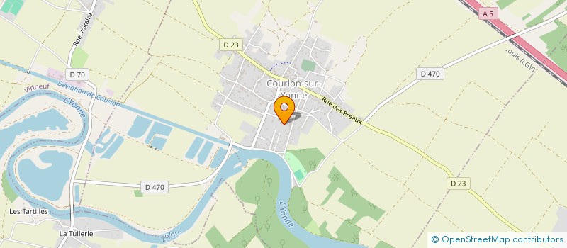 localisation de l'entreprise PERCEPTION  COURLON-SUR-YONNE