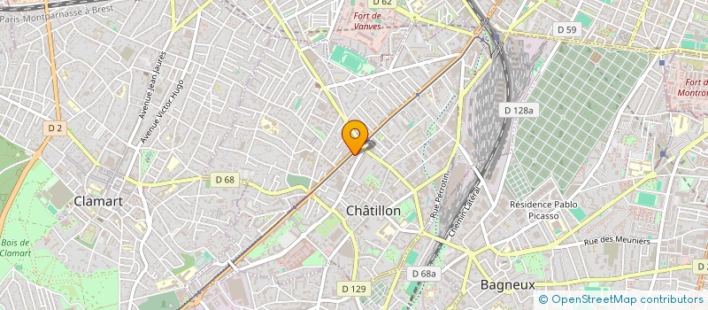 localisation de l'entreprise PERCEPTION OPTIC  CHATILLON