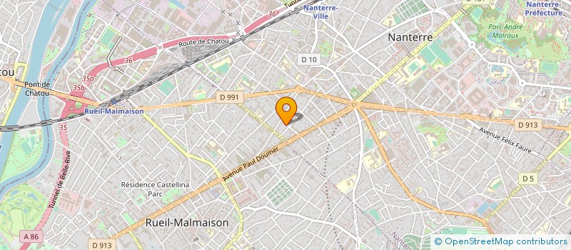 localisation de l'entreprise PERCEVAL à NANTERRE