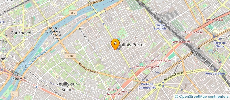 localisation de l'entreprise PERCEVAL PIERCING à LEVALLOIS-PERRET