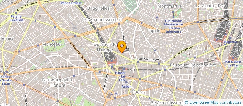 localisation de l'entreprise PERCEVAL SA à PARIS