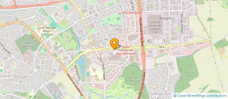 localisation de l'entreprise PERCHAT OPTIQUE  METZ