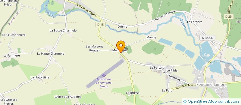 localisation de l'entreprise PERCHE AERONAUTIQUE CULTURE à FONTAINE-SIMON