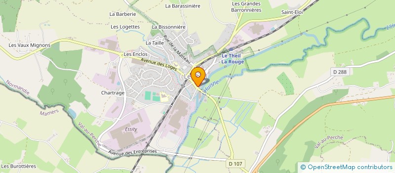 localisation de l'entreprise PERCHE-CONFINS IMMOBILIER à VAL-AU-PERCHE