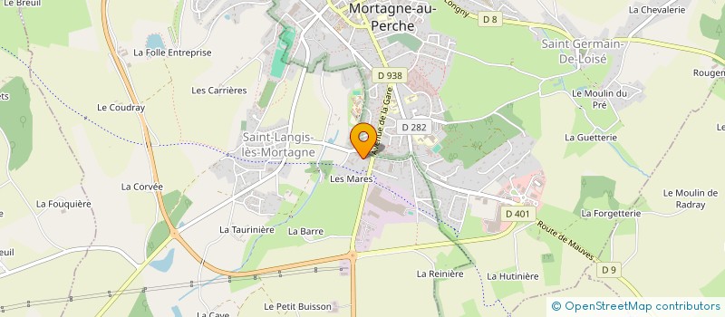 localisation de l'entreprise PERCHE LOISEL MOTOCULTURE à SAINT-LANGIS-LES-MORTAGNE