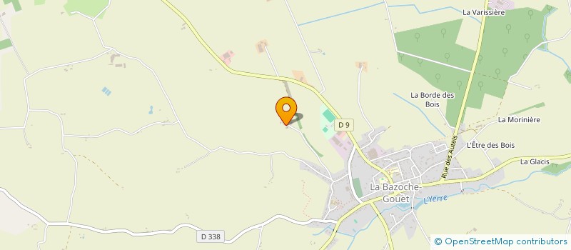 localisation de l'entreprise PERCHE MATERIAUX à LA BAZOCHE-GOUET