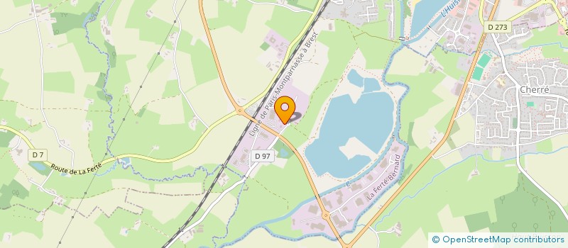 localisation de l'entreprise PERCHE ROUTAGE  LA FERTE BERNARD