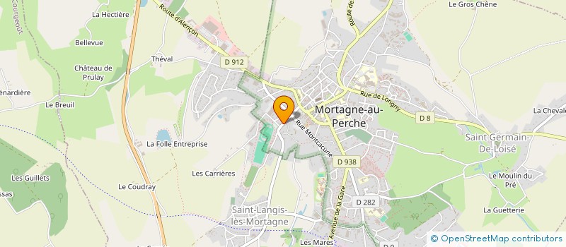 localisation de l'entreprise PERCHECAM à MORTAGNE-AU-PERCHE