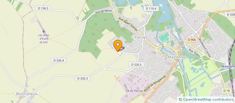 localisation de l'entreprise PERCHERON à PIERRES
