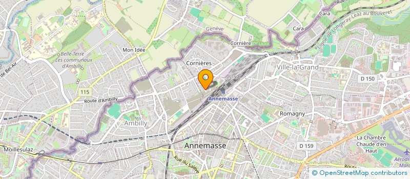 localisation de l'entreprise PERCHINET I I  VILLE-LA-GRAND