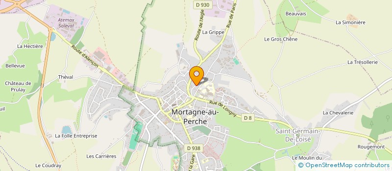 localisation de l'entreprise PERCHVAL à MORTAGNE-AU-PERCHE