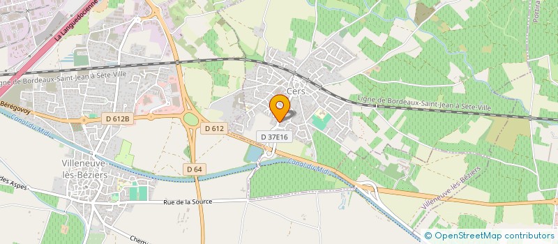 localisation de l'entreprise PERCIE DU SERT-CABE  CERS