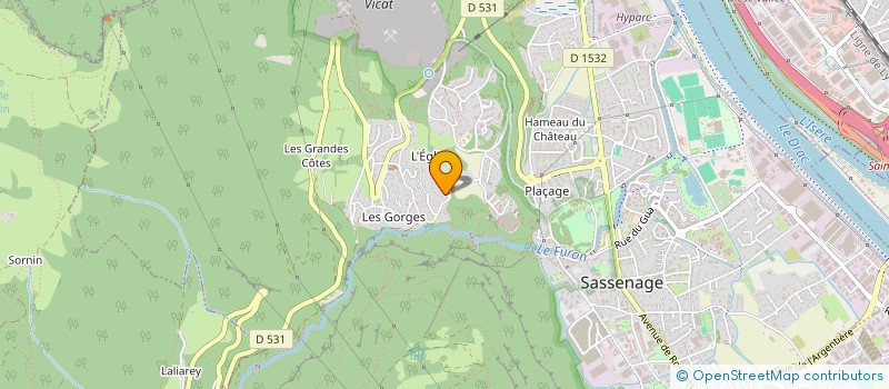 localisation de l'entreprise PERCIPIO - CONSEIL ET FORMATION à SASSENAGE