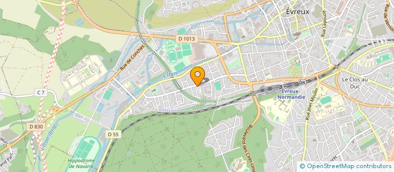 localisation de l'entreprise PERCO  EVREUX