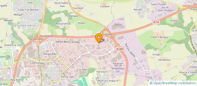 localisation de l'entreprise PERCO CHARPENTE ET COUVERTURE  GOUESNOU