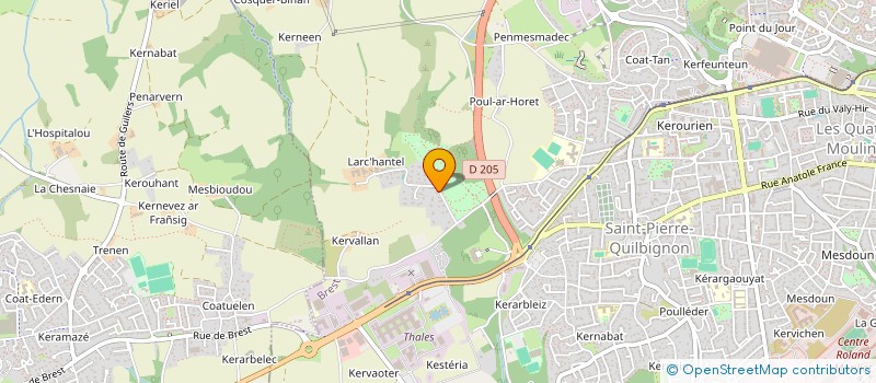 localisation de l'entreprise PERCO - CONSTRUCTIONS ET TRAVAUX à BREST