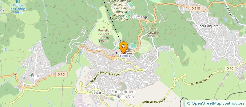 localisation de l'entreprise PERCU-BIDONS  FONT-ROMEU-ODEILLO-VIA